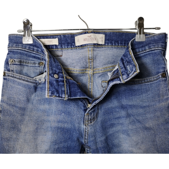 Hollister Epic Flex  Slim Straight  Men's Jeans  Blue Denim  Size 28x30 - Picture 4 of 12